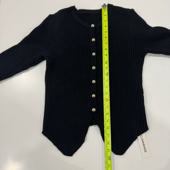 Commense Button Down Split Cardigan NWT, Size M - Picture 6 of 12